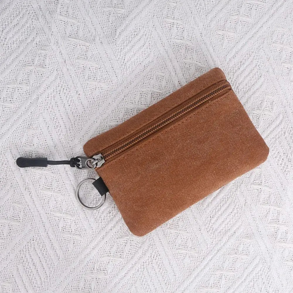 Porte-monnaie en toile avec fermeture éclair pour homme et femme - petit format — photo 11