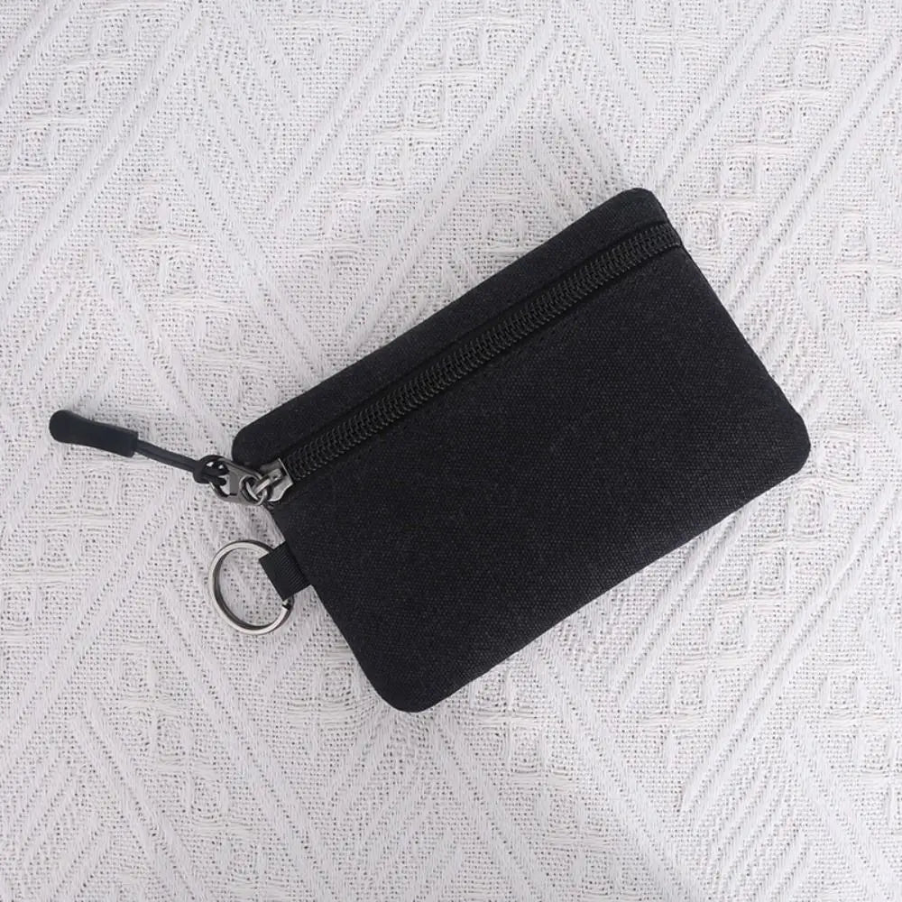 Porte-monnaie en toile avec fermeture éclair pour homme et femme - petit format — photo 7