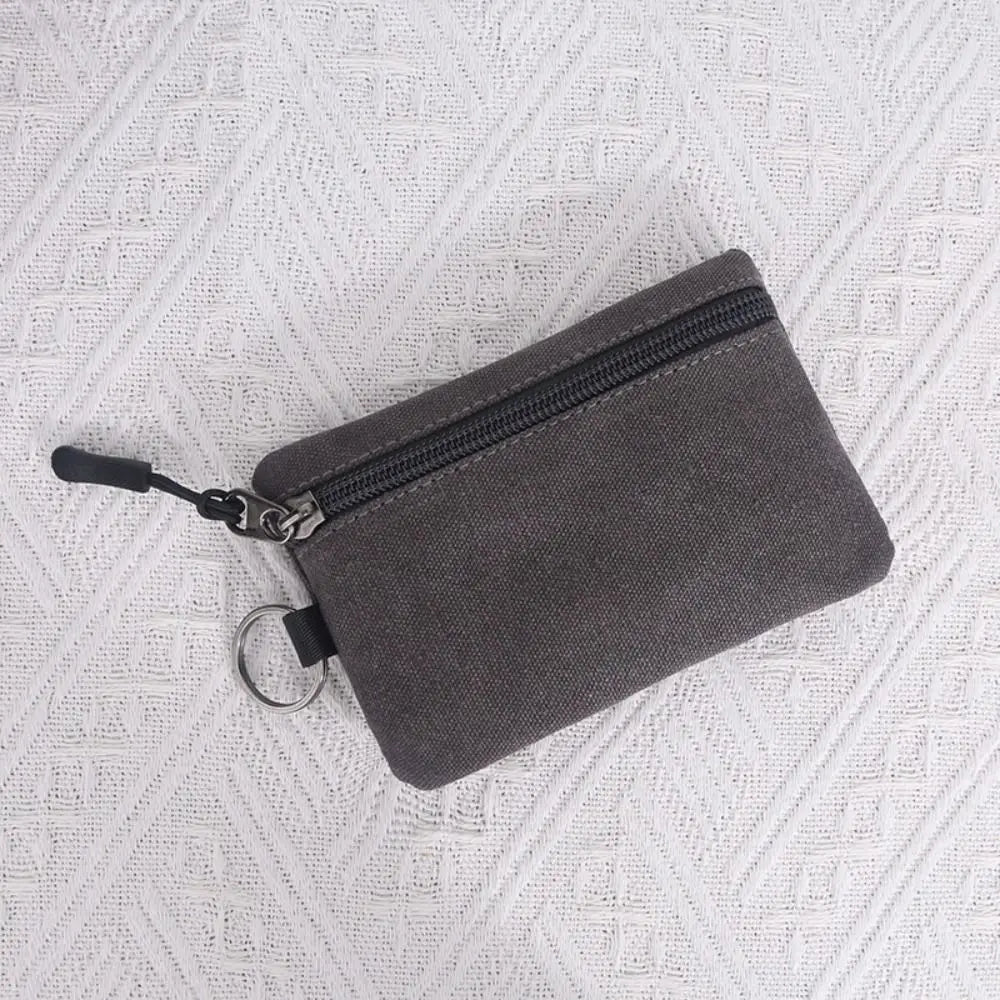 Porte-monnaie en toile avec fermeture éclair pour homme et femme - petit format — photo 8