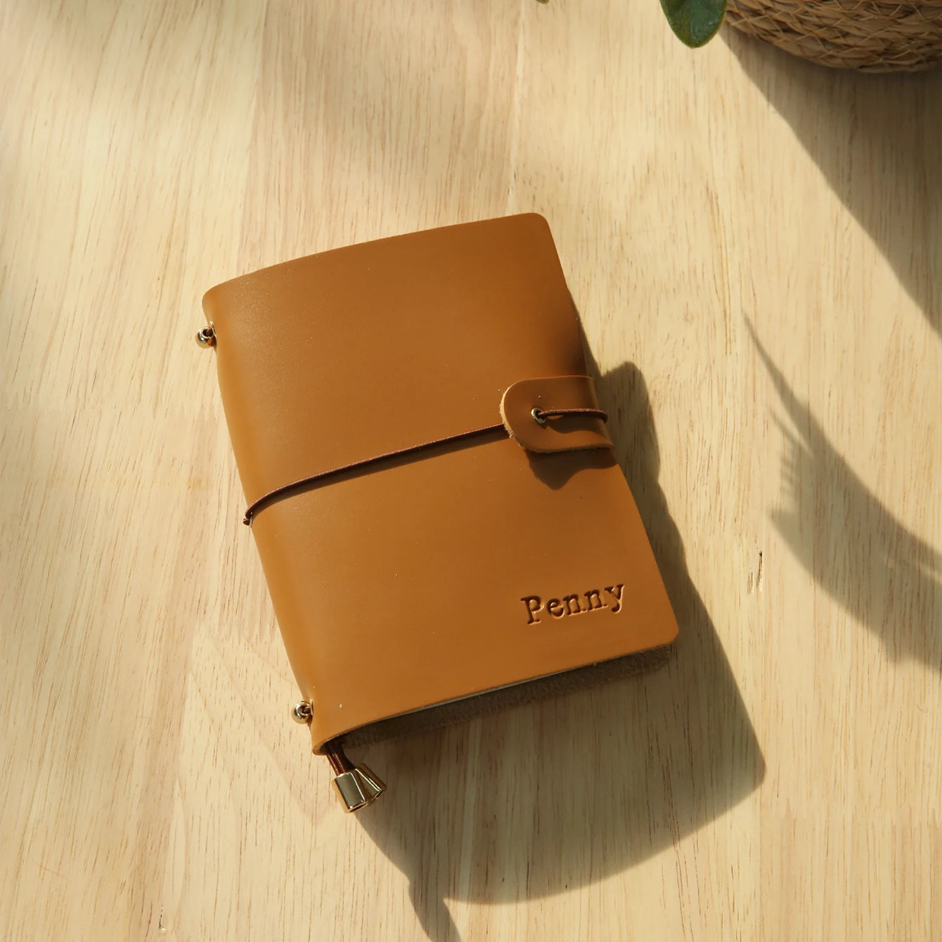 Protège-passeport personnalisé en cuir PU avec carnet A7 et porte-cartes — photo 10 Image
