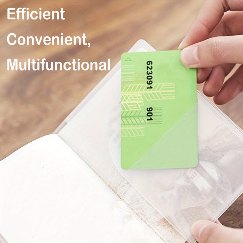 Porte-passeport transparent en PVC imperméable et antirayures