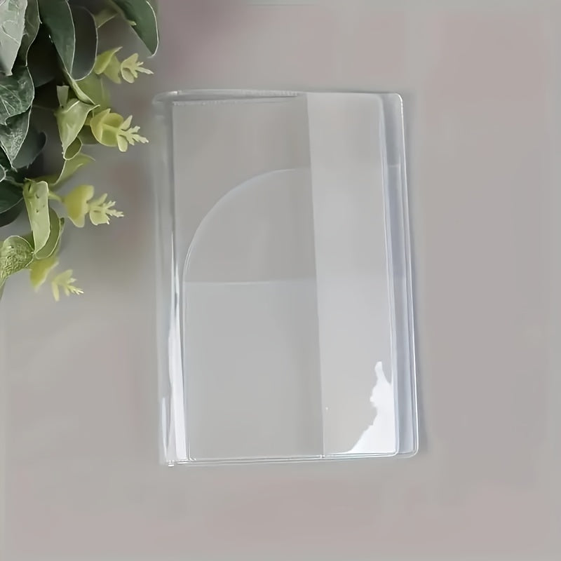 Porte-passeport transparent en PVC imperméable et antirayures