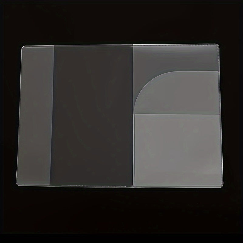 Porte-passeport transparent en PVC imperméable et antirayures