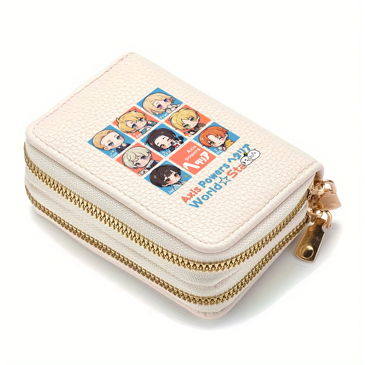 Portefeuille Anime  Axis Powers en cuir PU avec double compartiment zippé — photo 13