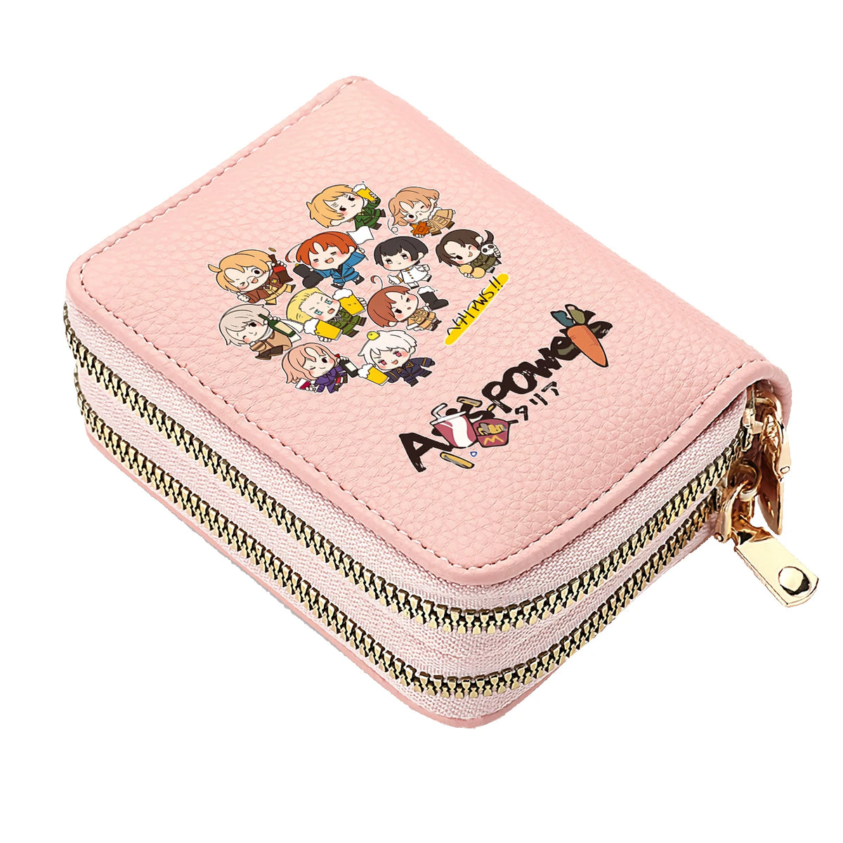 Portefeuille Anime  Axis Powers en cuir PU avec double compartiment zippé — photo 14
