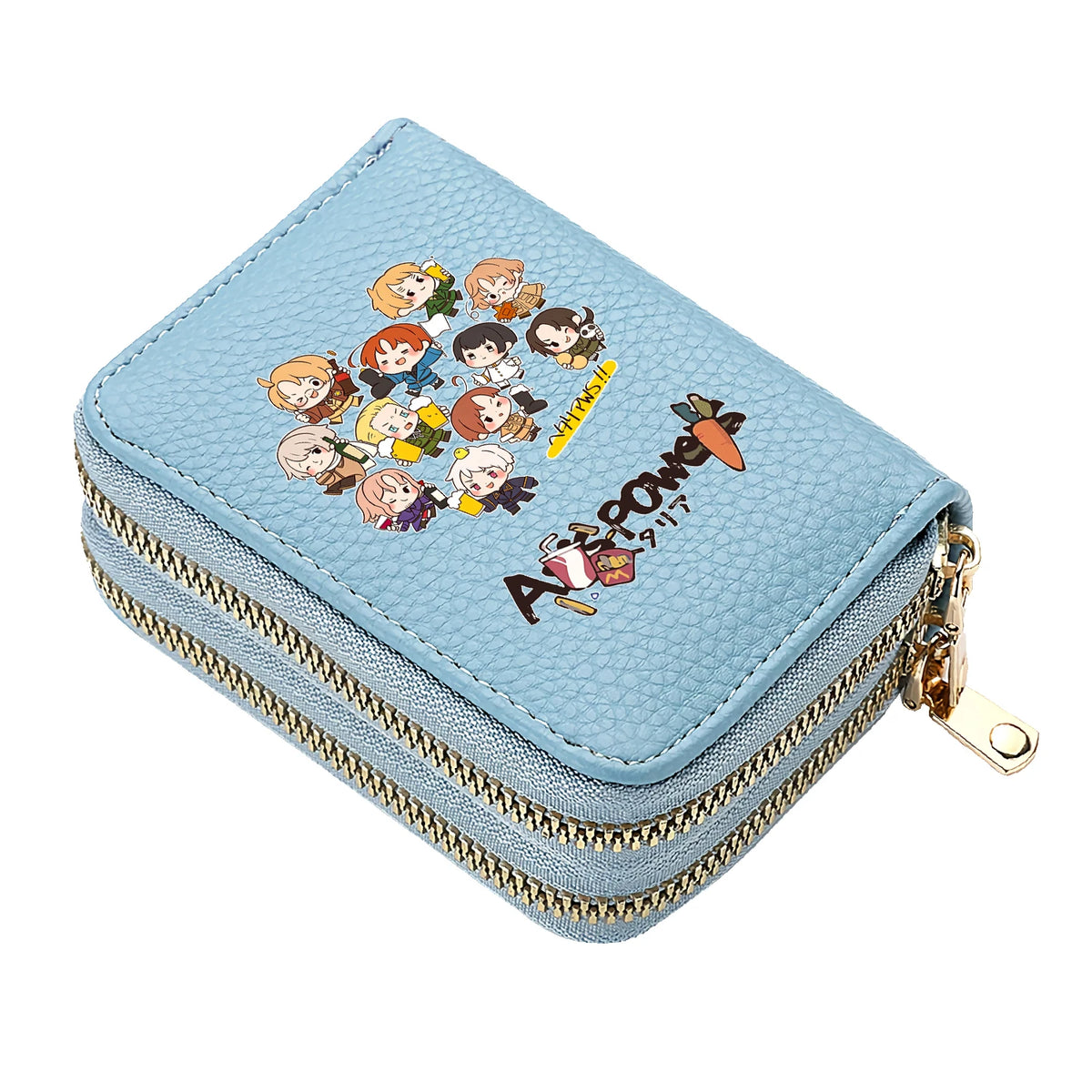 Portefeuille Anime  Axis Powers en cuir PU avec double compartiment zippé — photo 15