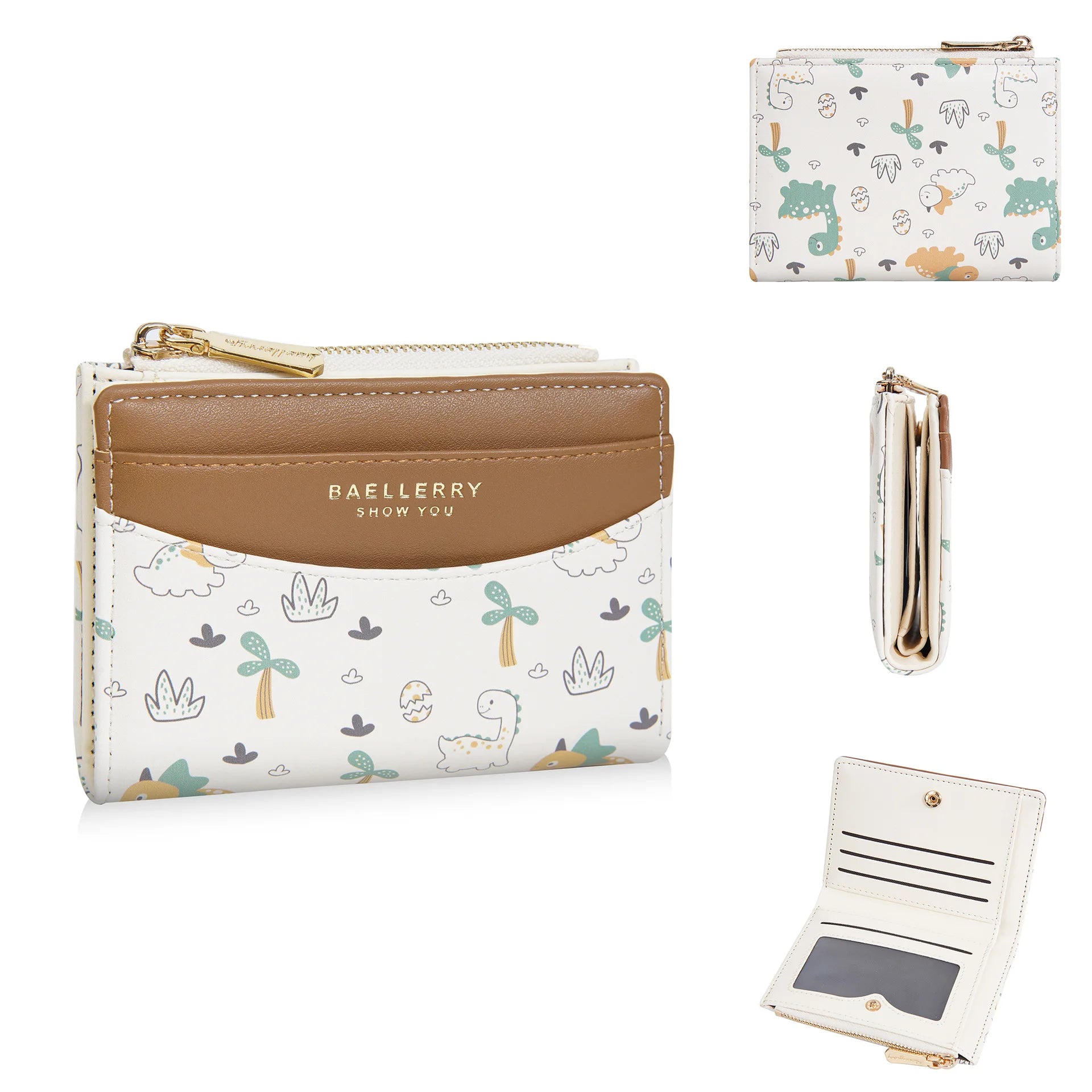 Portefeuille pour fille en cuir PU avec motifs cartoon et porte-monnaie — photo 12 Image