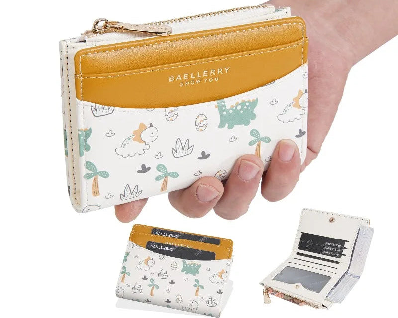 Portefeuille pour fille en cuir PU avec motifs cartoon et porte-monnaie — photo 2