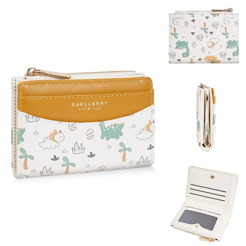 Portefeuille pour fille en cuir PU avec motifs cartoon et porte-monnaie — photo 3
