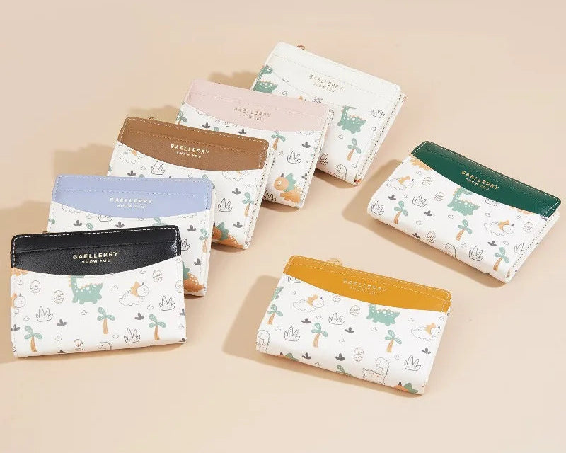 Portefeuille pour fille en cuir PU avec motifs cartoon et porte-monnaie — photo 5