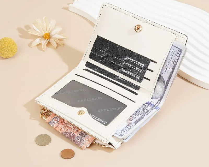 Portefeuille pour fille en cuir PU avec motifs cartoon et porte-monnaie — photo 6 Image