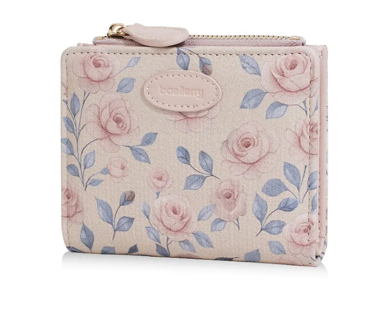 Portefeuille enfant à motif fille cartoon en cuir PU et porte-photo — photo 4