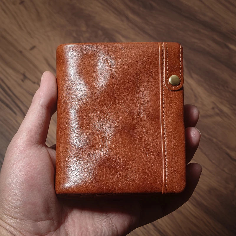 Portefeuille bifold en cuir véritable luxe - format compact et léger — photo 10