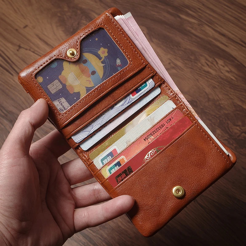 Portefeuille bifold en cuir véritable luxe - format compact et léger — photo 2