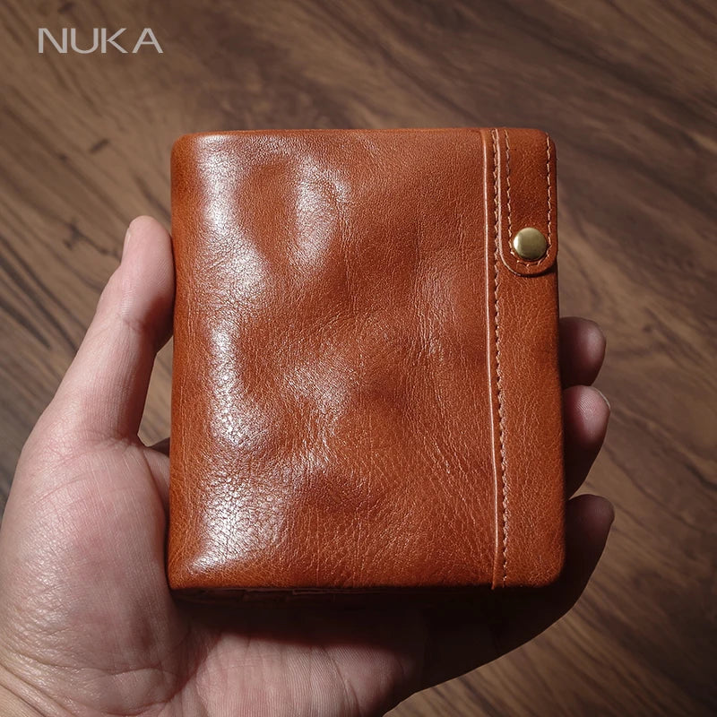 Portefeuille bifold en cuir véritable luxe - format compact et léger — photo 3