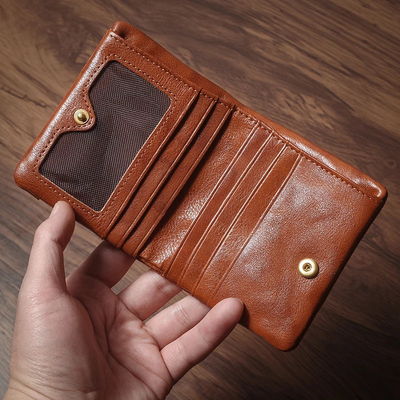 Portefeuille bifold en cuir véritable luxe - format compact et léger — photo 6