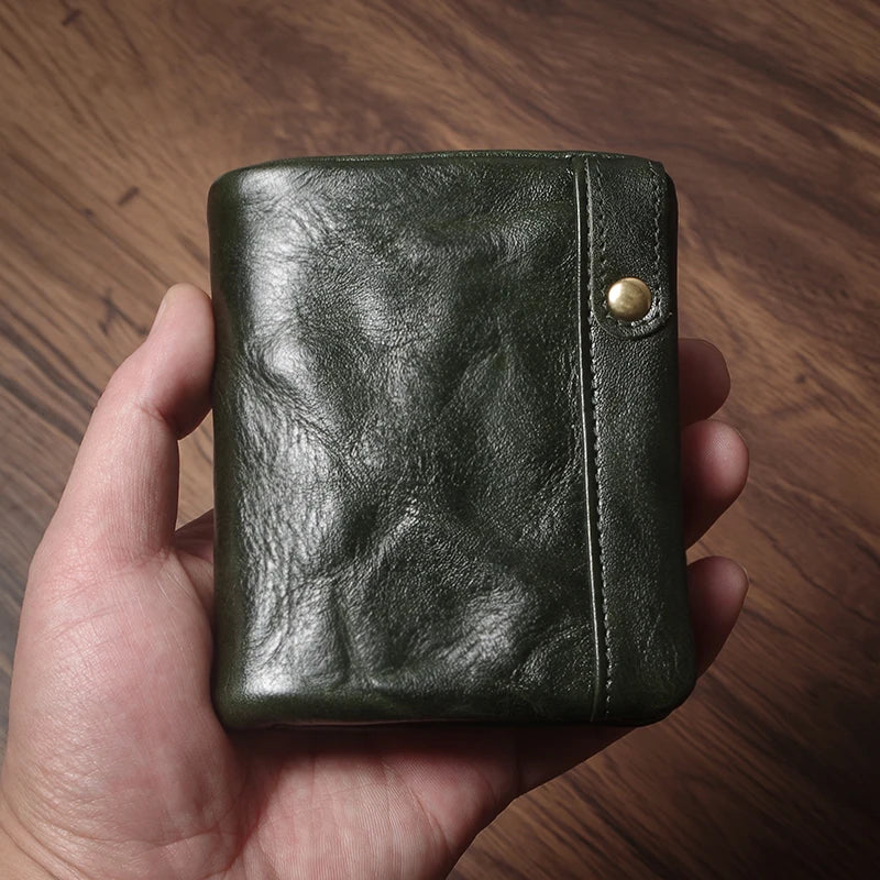 Portefeuille bifold en cuir véritable luxe - format compact et léger — photo 8