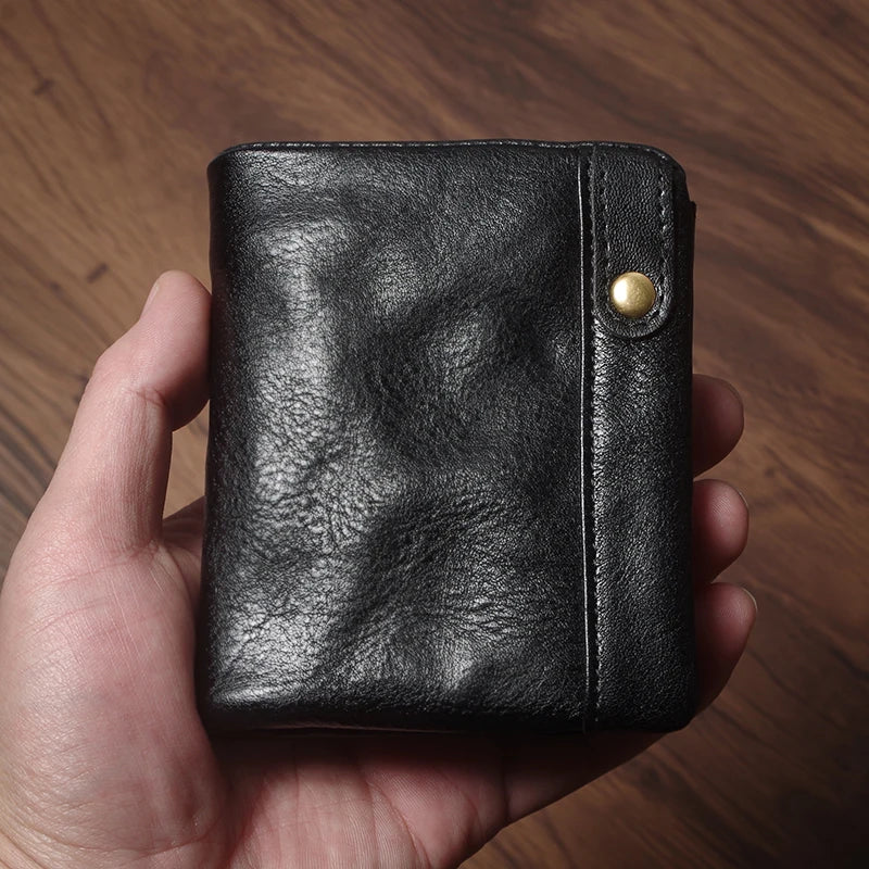Portefeuille bifold en cuir véritable luxe - format compact et léger — photo 9