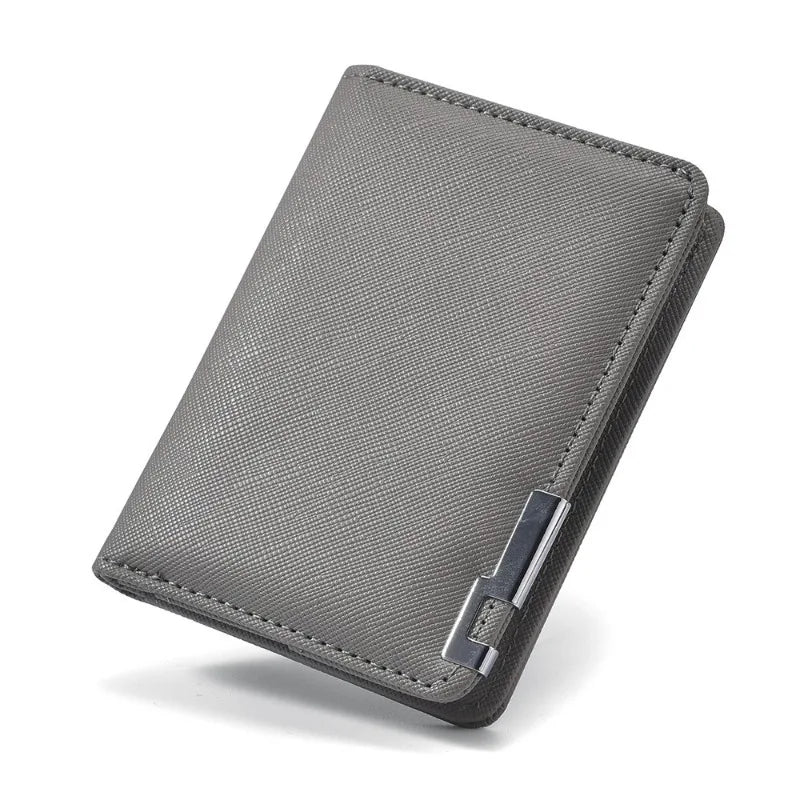 Portefeuille Business Slim à Motif Géométrique - Compact & Multi-cartes — photo 4