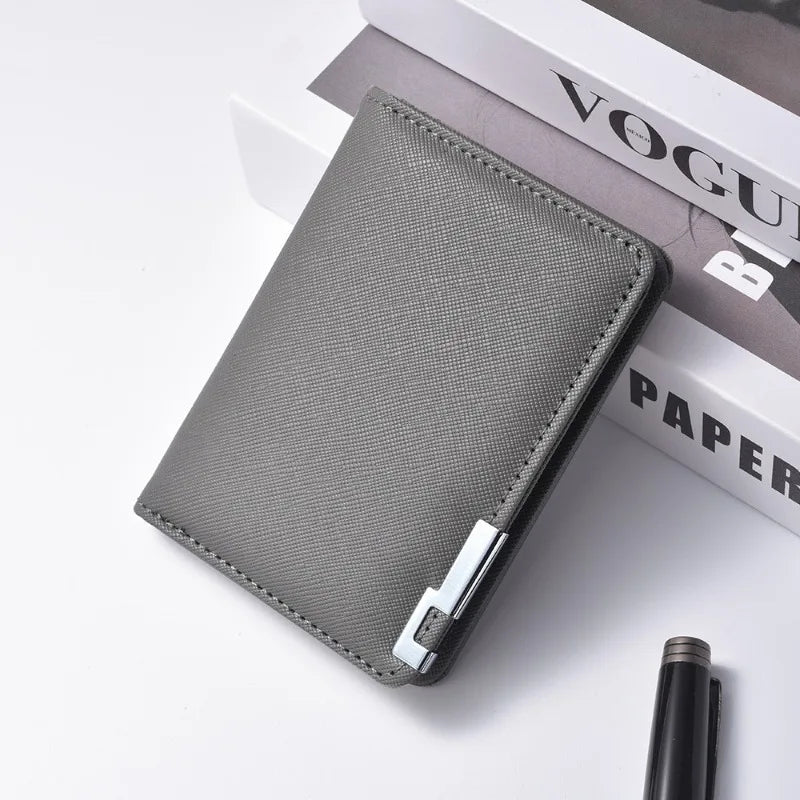 Portefeuille Business Slim à Motif Géométrique - Compact & Multi-cartes — photo 6