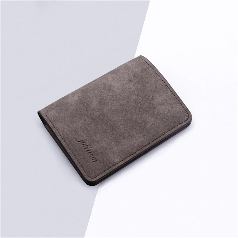 Portefeuille compact en cuir PU unisexe avec porte-cartes et compartiments multiples — photo 10