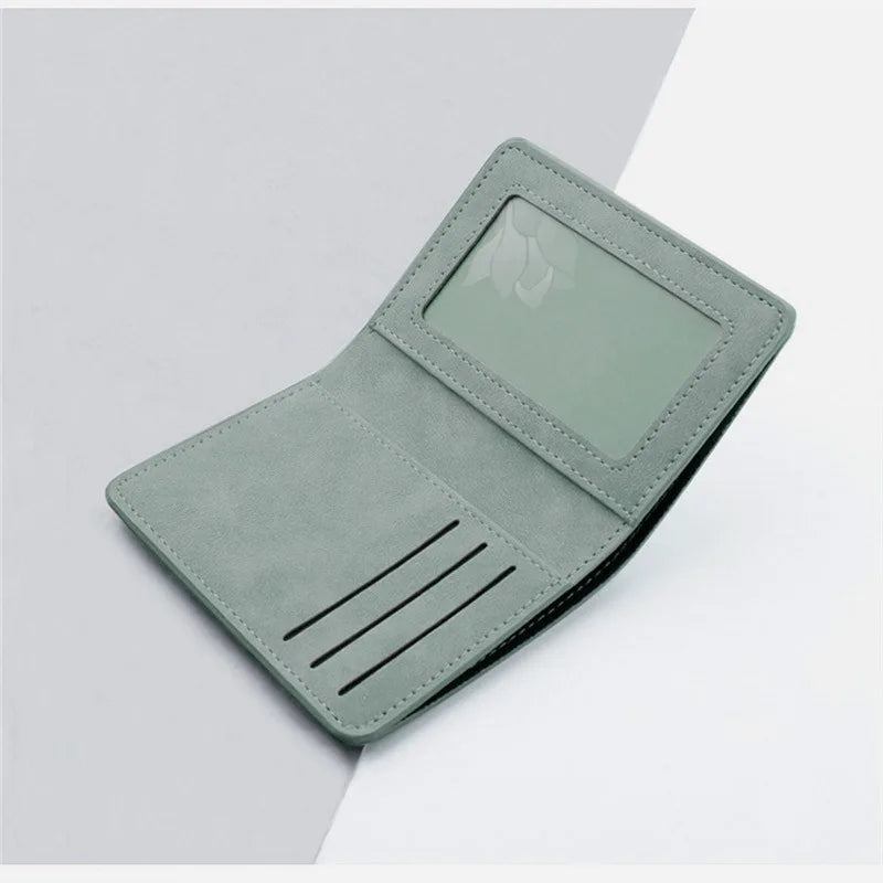 Portefeuille compact en cuir PU unisexe avec porte-cartes et compartiments multiples — photo 11