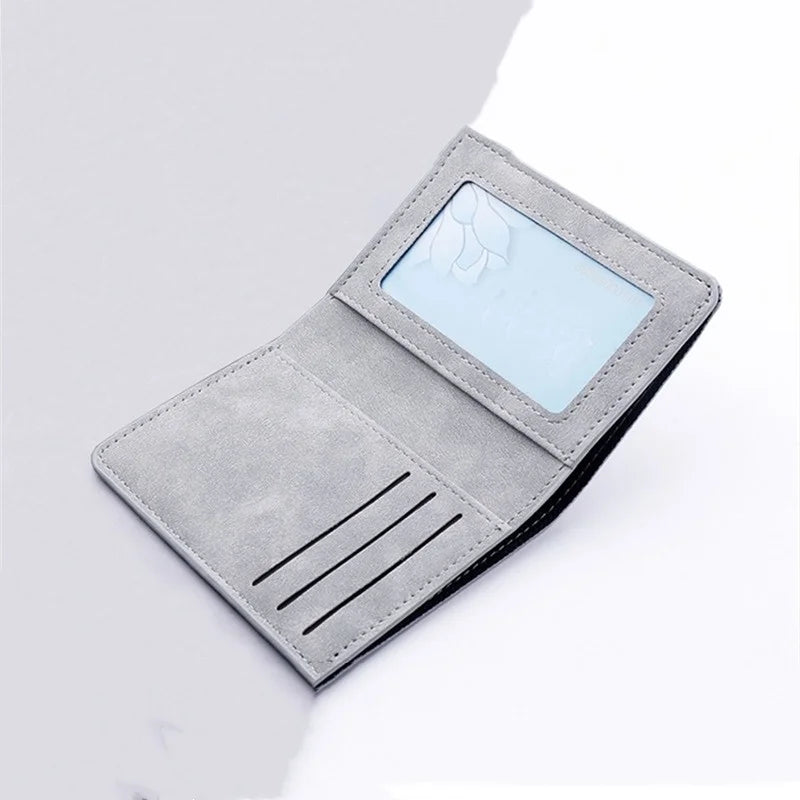 Portefeuille compact en cuir PU unisexe avec porte-cartes et compartiments multiples — photo 14