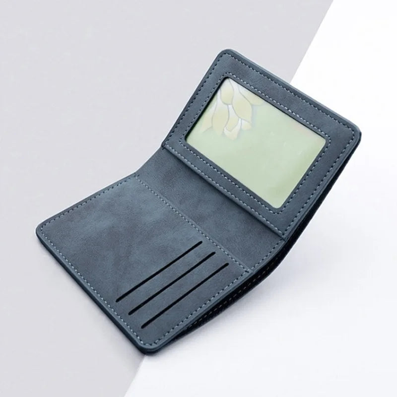 Portefeuille compact en cuir PU unisexe avec porte-cartes et compartiments multiples — photo 8