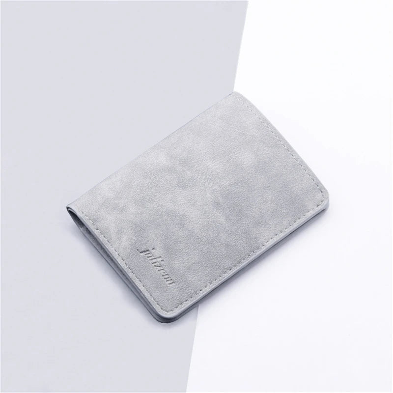 Portefeuille compact en cuir PU unisexe avec porte-cartes et compartiments multiples — photo 9