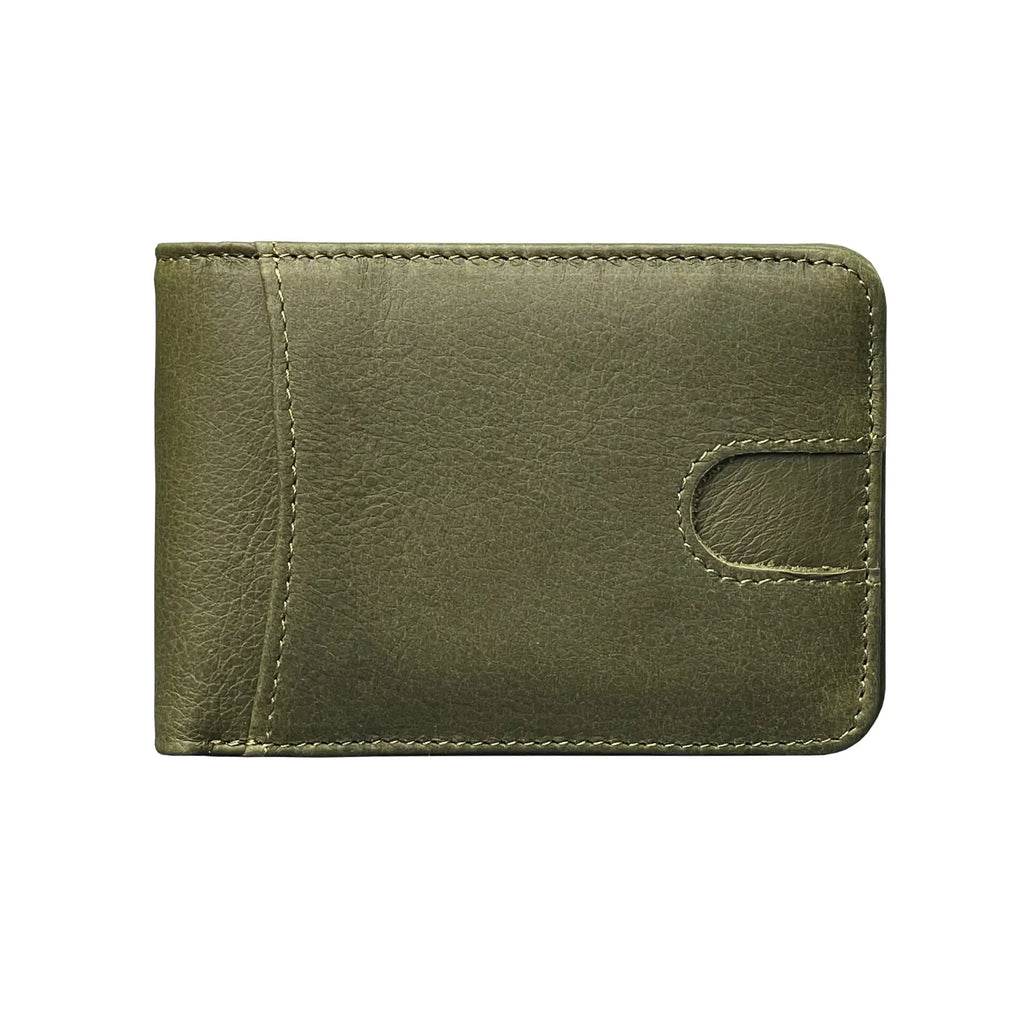 Portefeuille en cuir véritable pour homme – Portefeuille bifold simple avec protection RFID, plusieurs couleurs disponibles — photo 7
