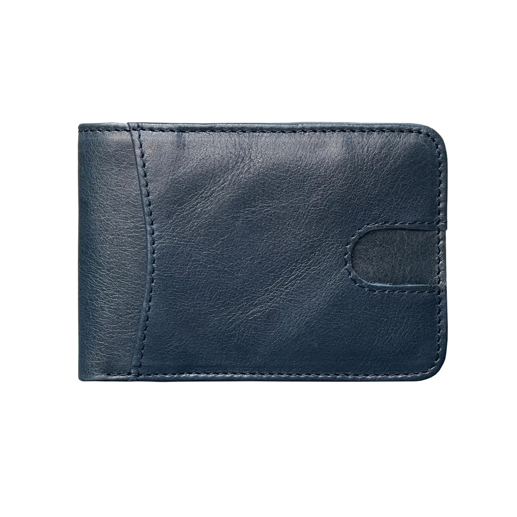 Portefeuille en cuir véritable pour homme – Portefeuille bifold simple avec protection RFID, plusieurs couleurs disponibles — photo 8