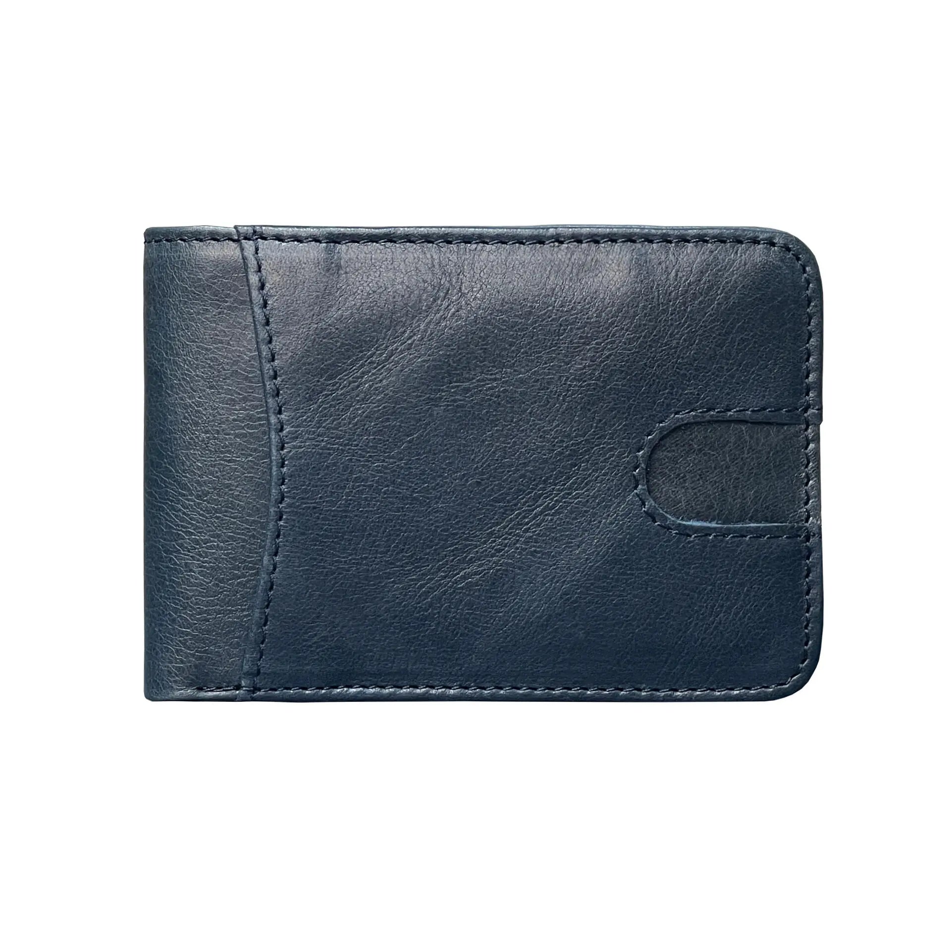 Portefeuille en cuir véritable pour homme – Portefeuille bifold simple avec protection RFID, plusieurs couleurs disponibles — photo 8 Image