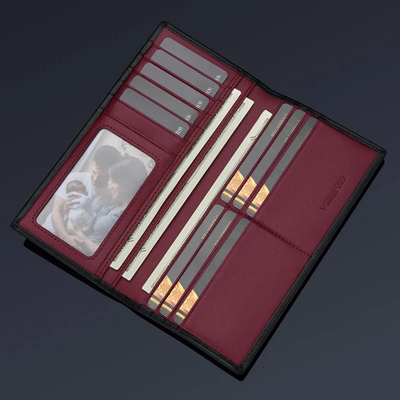 Portefeuille homme cuir véritable compact avec porte-cartes multifonction — photo 5