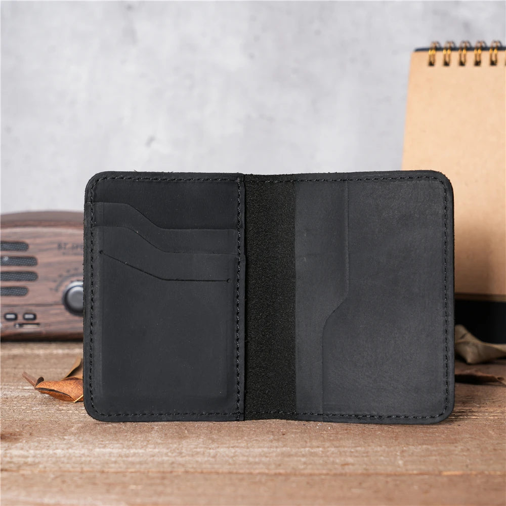 Portefeuille Minimaliste en Cuir Véritable pour Homme – Porte-cartes Slim en Cuir de Vachette — photo 28