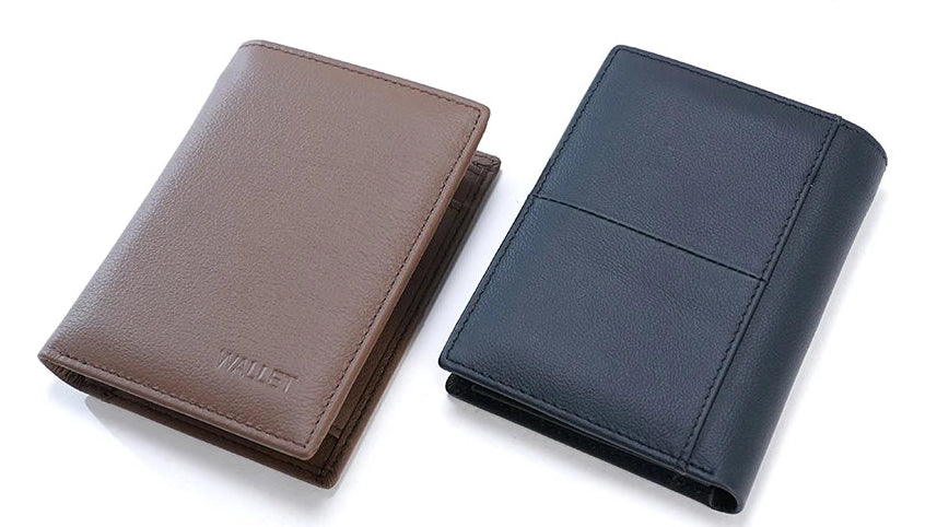 Portefeuille compact en cuir véritable RFID avec zip, porte-cartes et porte-monnaie sécurisé — photo 2