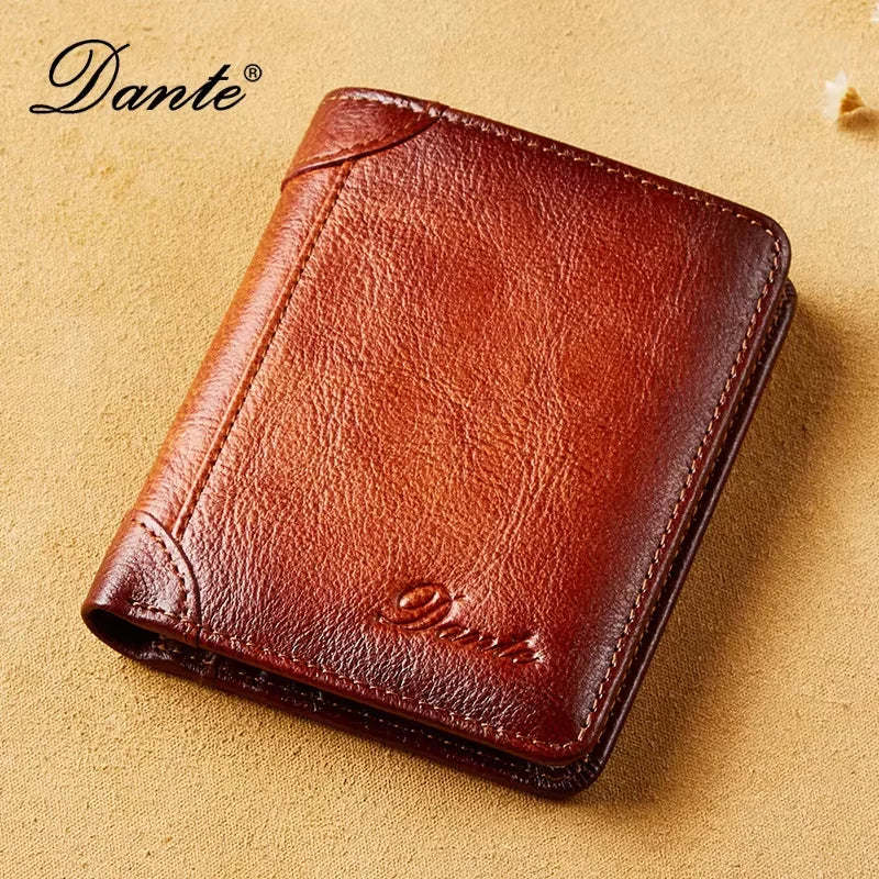 Portefeuille en cuir véritable  pour homme – Portefeuille RFID anti-vol, rétro, multi-fonction avec clips pour billets — photo 11