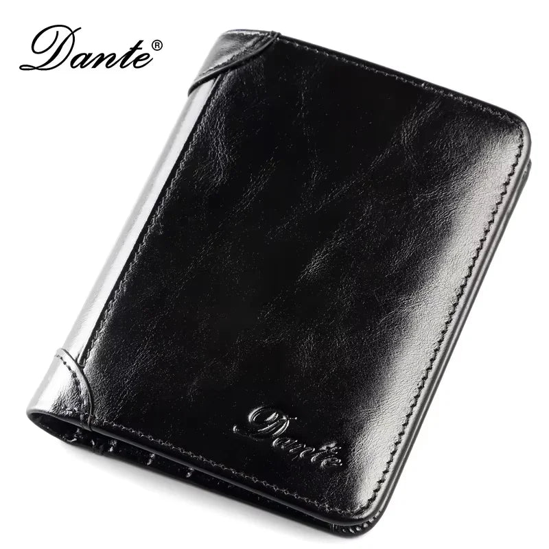 Portefeuille en cuir véritable  pour homme – Portefeuille RFID anti-vol, rétro, multi-fonction avec clips pour billets — photo 12