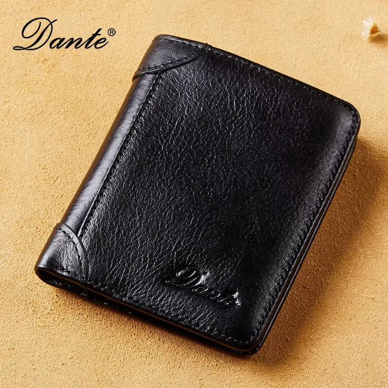 Portefeuille en cuir véritable  pour homme – Portefeuille RFID anti-vol, rétro, multi-fonction avec clips pour billets — photo 13