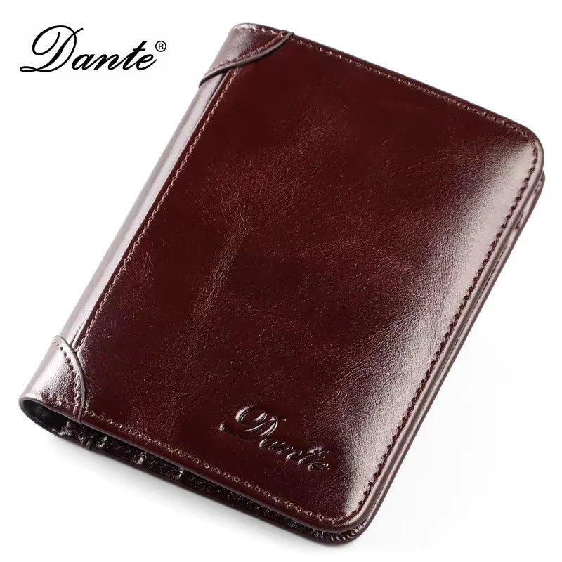 Portefeuille en cuir véritable  pour homme – Portefeuille RFID anti-vol, rétro, multi-fonction avec clips pour billets — photo 7