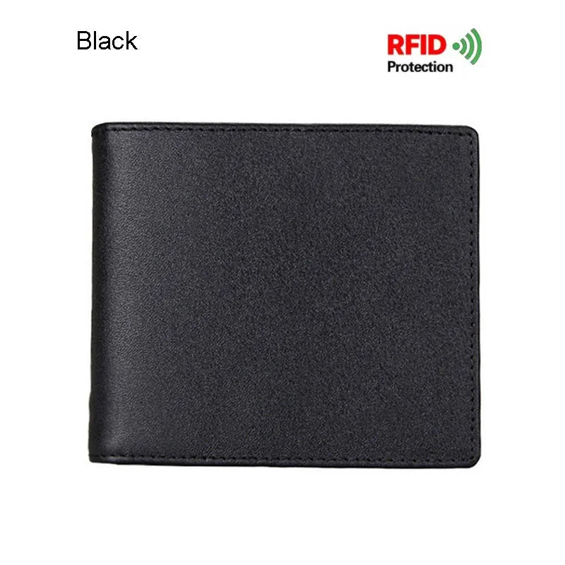 Portefeuille en cuir véritable avec protection RFID pour homme – Portefeuille vintage avec compartiments pour cartes et monnaie — photo 8