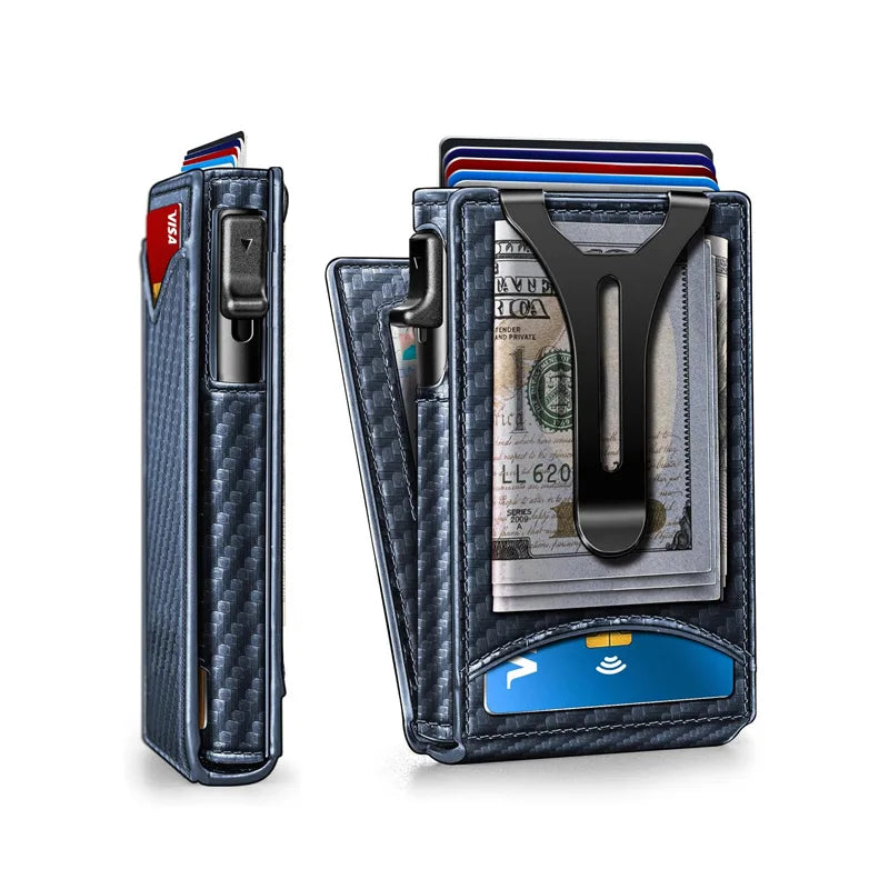 Portefeuille métallique Double Flip pour homme - Sécurité RFID et multifonction — photo 9