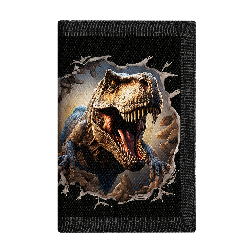 Portefeuille enfant garçon dinosaure à cordon tour de cou