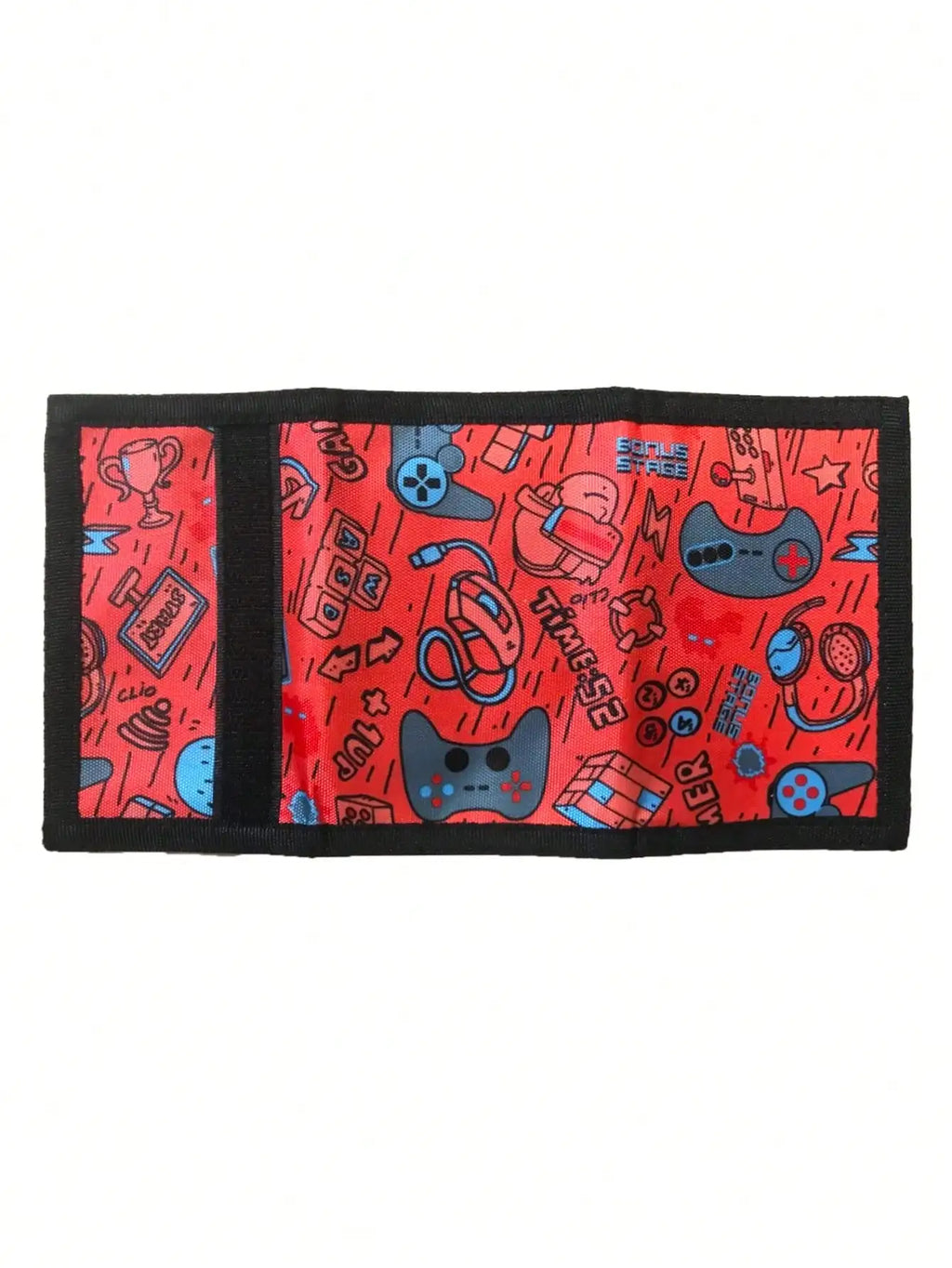 Portefeuille enfant en toile polyester RFID pour garçon avec fermeture scratch — photo 2