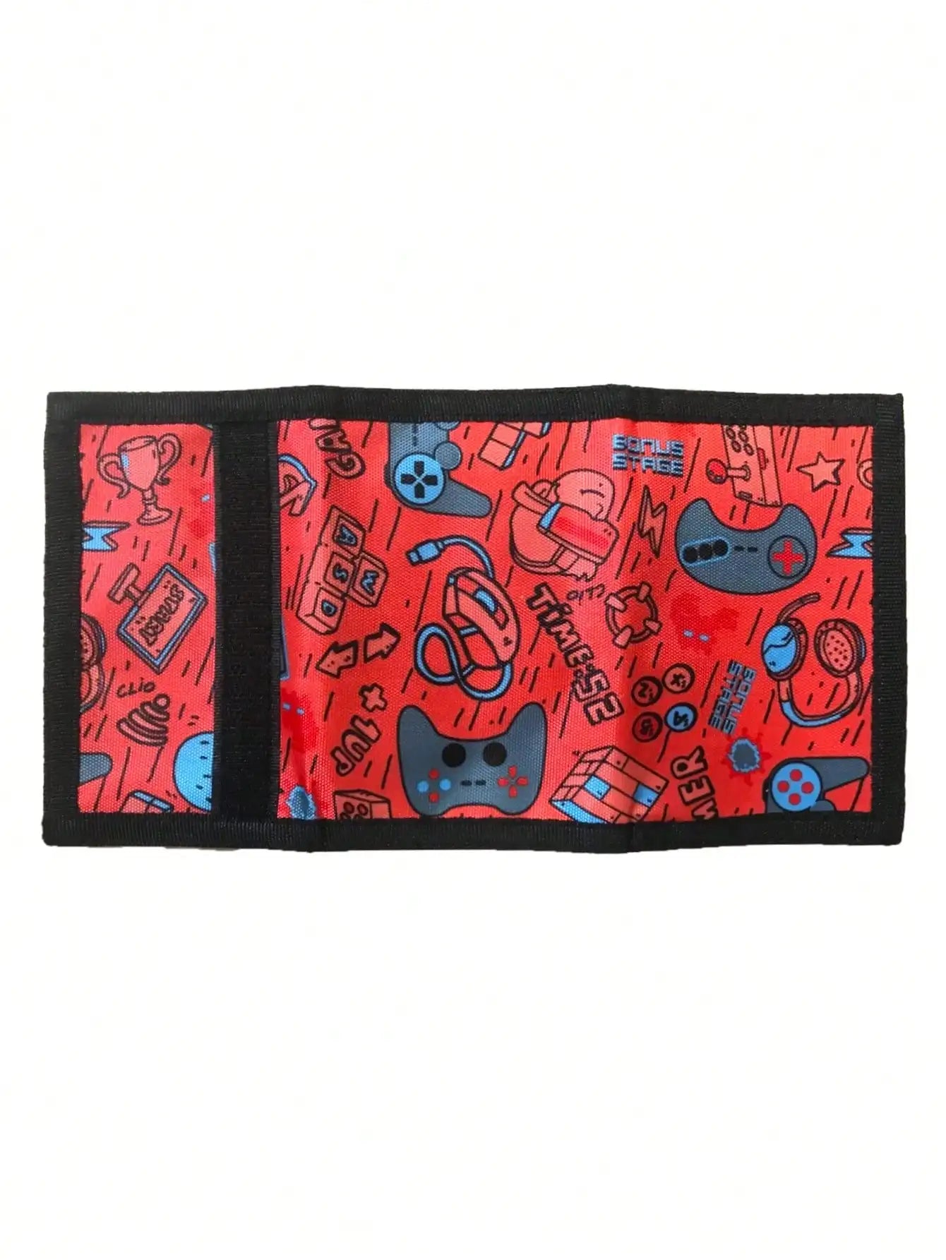 Portefeuille enfant en toile polyester RFID pour garçon avec fermeture scratch — photo 2 Image