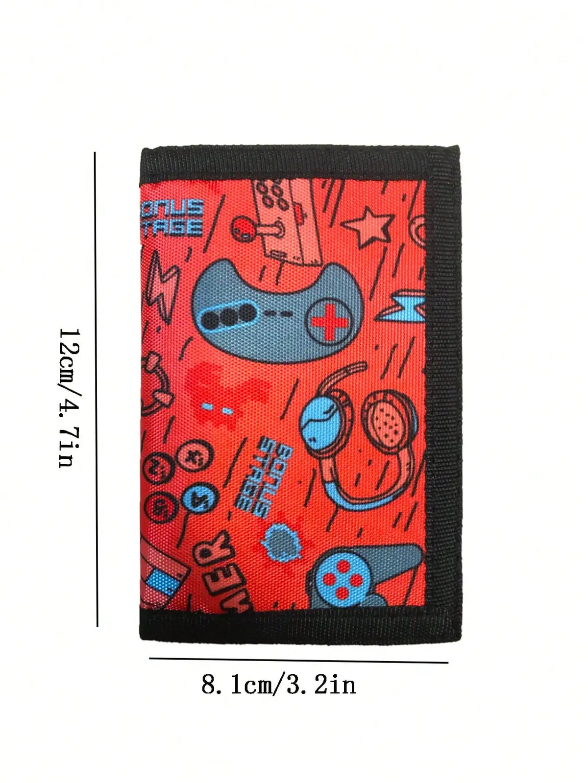 Portefeuille enfant en toile polyester RFID pour garçon avec fermeture scratch — photo 3