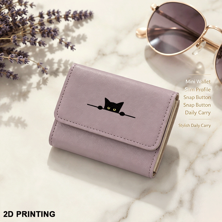 Violet lilas grisâtre / Mini portefeuille