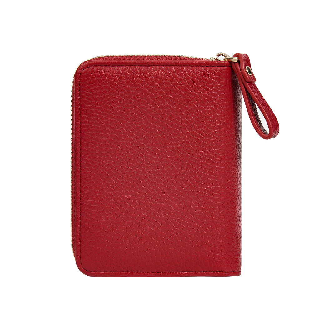 Portefeuille femme compact zippé en cuir PU RFID avec porte-cartes et poche monnaie — photo 5