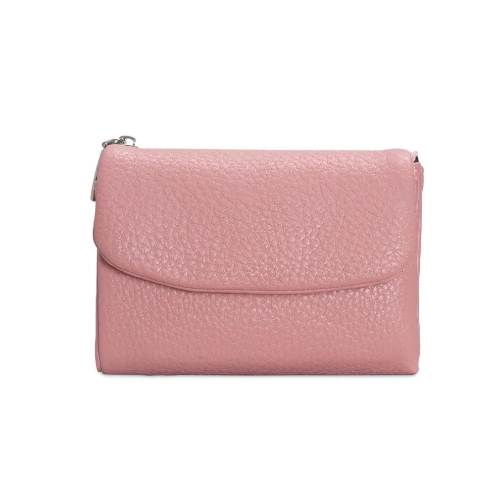 Portefeuille femme compact en cuir PU souple avec fermeture zippée et porte-monnaie — photo 7