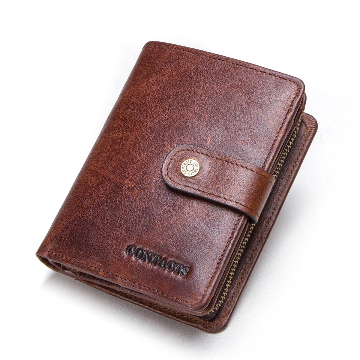 Portefeuille femme en cuir véritable avec protection RFID et porte-monnaie — photo 15