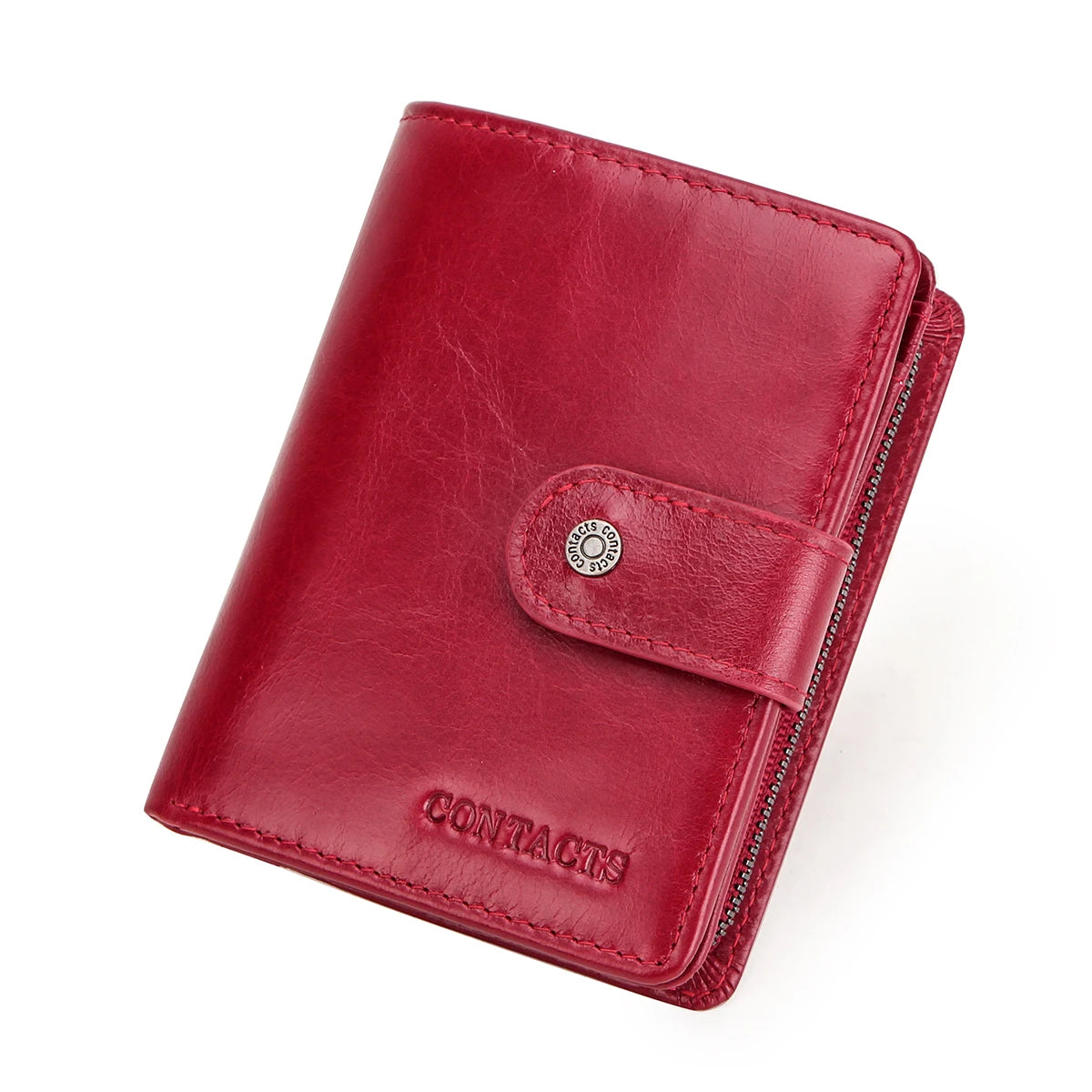 Portefeuille femme en cuir véritable avec protection RFID et porte-monnaie — photo 17